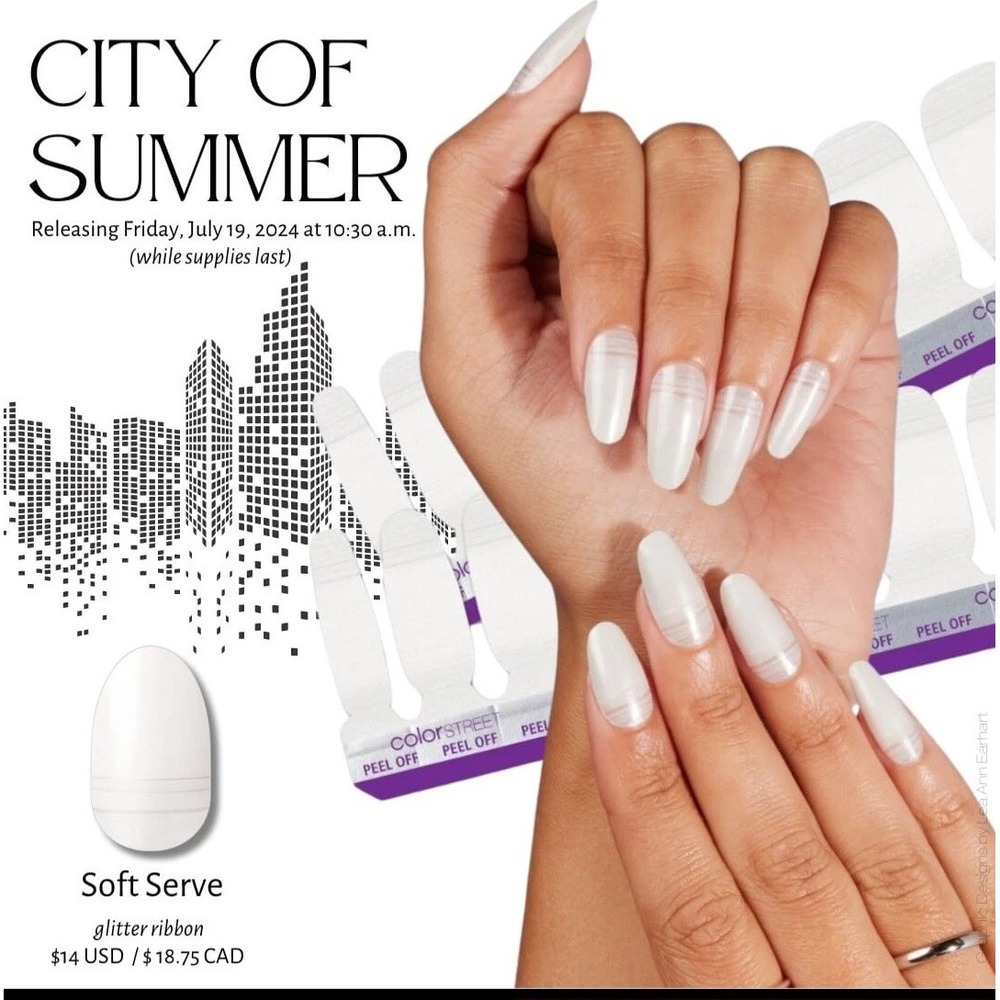 Color Street Nail Polish Strips SOFT SERVE Retired